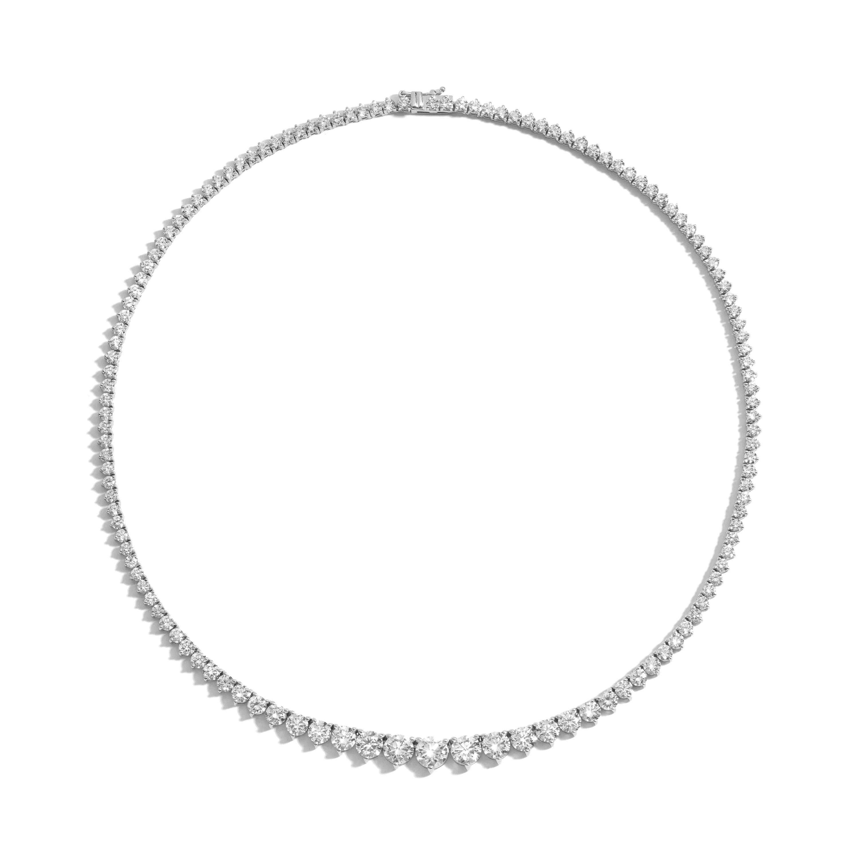 18 Carat Graduated Tennis Necklace
