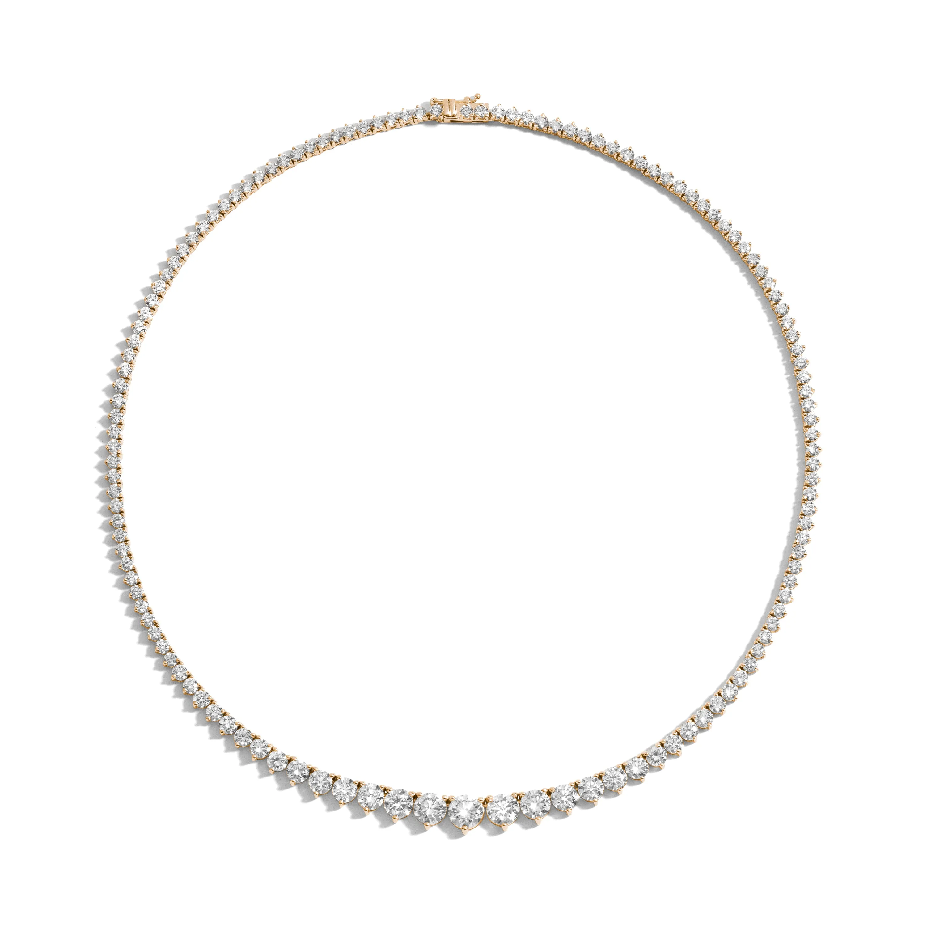 18 Carat Graduated Tennis Necklace