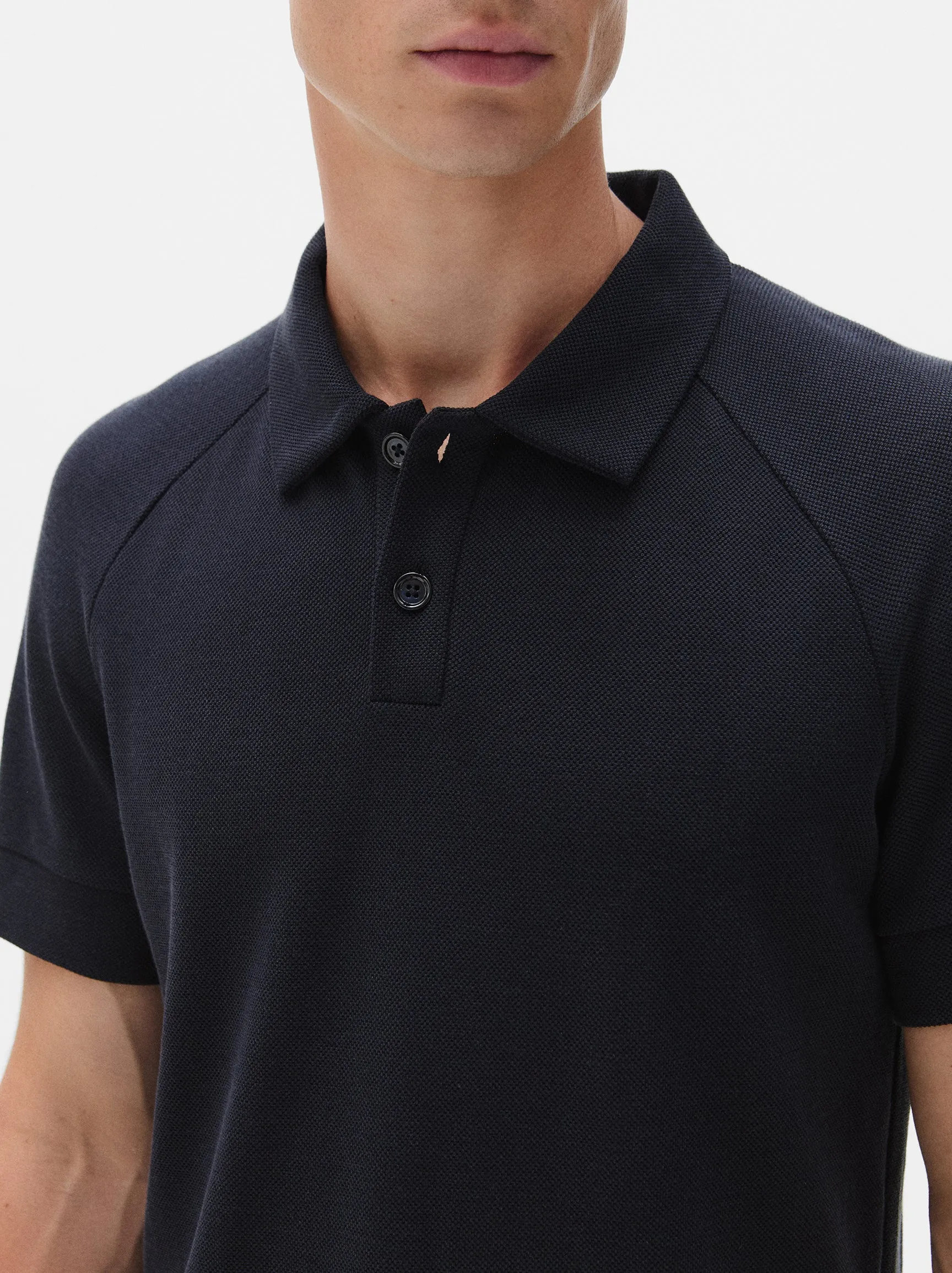 Silk Pique Polo
